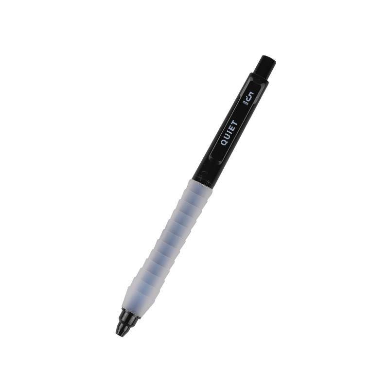 Ultra-Black and Ultra-White Quick-Dry ST Tip Retractable Silent Gel Pen