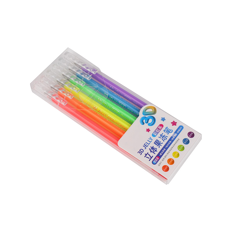 Languo 3D Rainbow Series Washable Creative DIY Jelly Pen