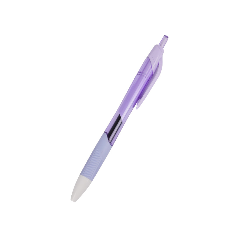 Colorful Translucent Learning Office 0.5mm Push Ballpoint Pen